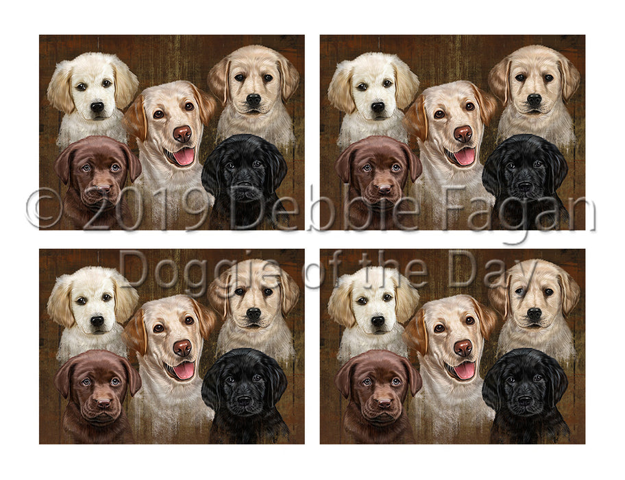 Rustic Labrador Dogs Placemat