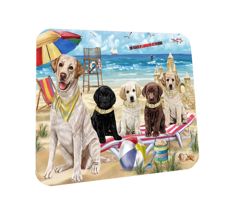 Pet Friendly Beach Labradors Dogs Coasters Set of 4 CSTA58102