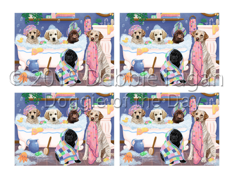 Rub A Dub Dogs In A Tub Labrador Dogs Placemat