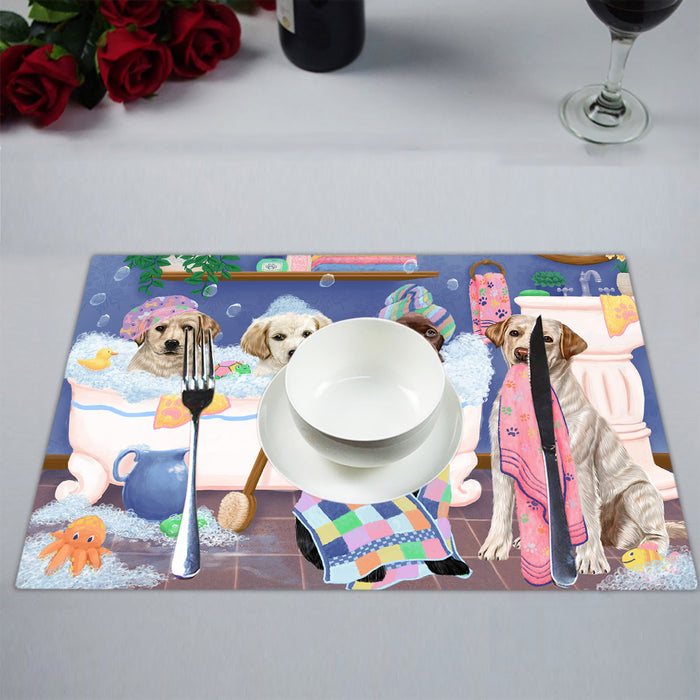 Rub A Dub Dogs In A Tub Labrador Dogs Placemat