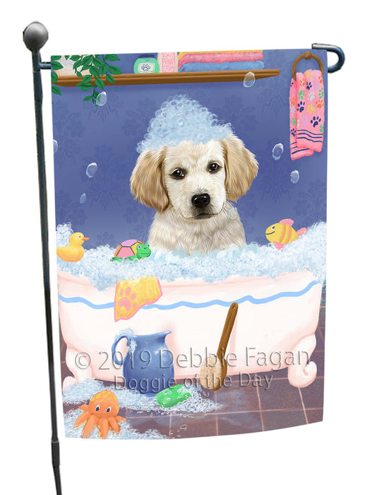 Rub A Dub Dog In A Tub Labradors Dog Garden Flag GFLG66246