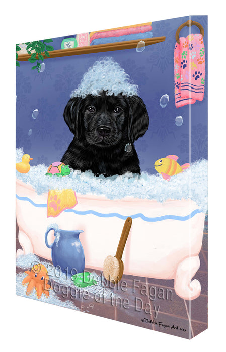Rub A Dub Dog In A Tub Labradors Dog Canvas Print Wall Art Décor CVS143000