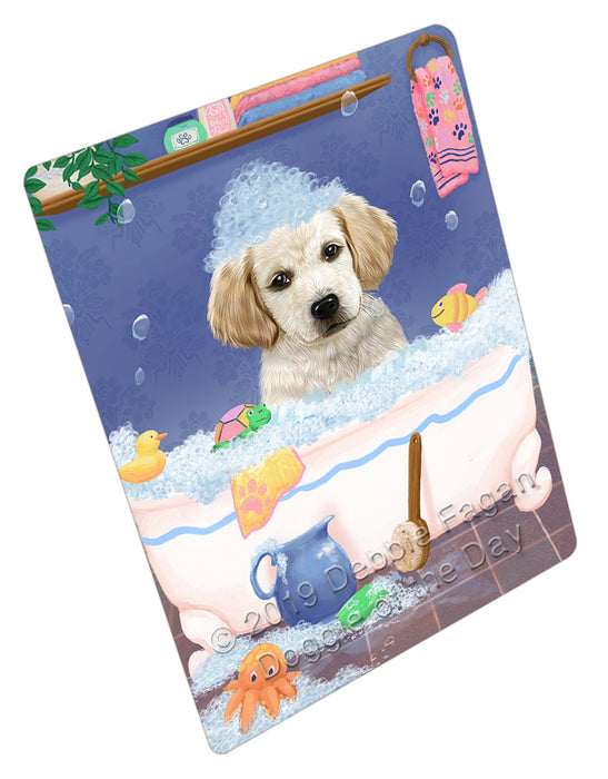 Rub A Dub Dog In A Tub Labradors Dog Cutting Board - For Kitchen - Scratch & Stain Resistant - Designed To Stay In Place - Easy To Clean By Hand - Perfect for Chopping Meats, Vegetables, CA81746