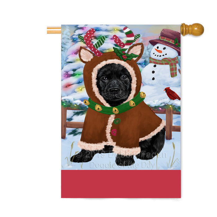 Personalized Gingerbread Candyfest Labradors Dog Custom House Flag FLG63866