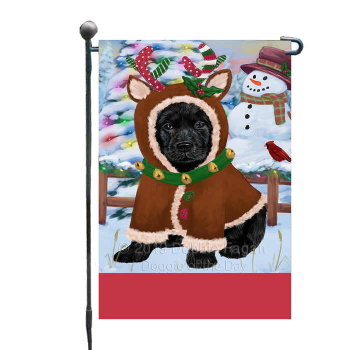 Personalized Gingerbread Candyfest Labradors Dog Custom Garden Flag GFLG64083