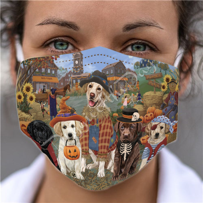 Halloween 'Round Town Labrador Dogs Face Mask FM49967