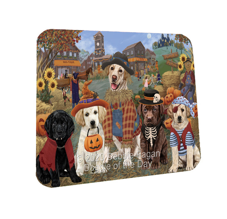 Halloween 'Round Town Labradors Dogs Coasters Set of 4 CSTA57947