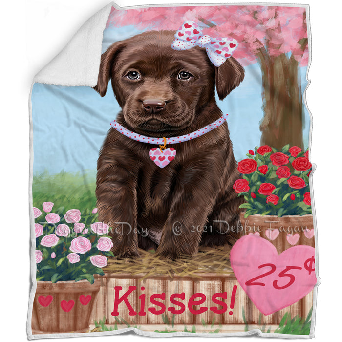 Rosie 25 Cent Kisses Labrador Retriever Dog Blanket BLNKT123033