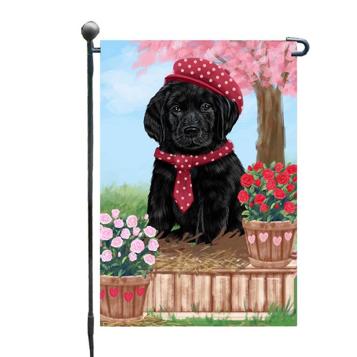 Personalized Rosie 25 Cent Kisses Labradors Dog Custom Garden Flag GFLG64734