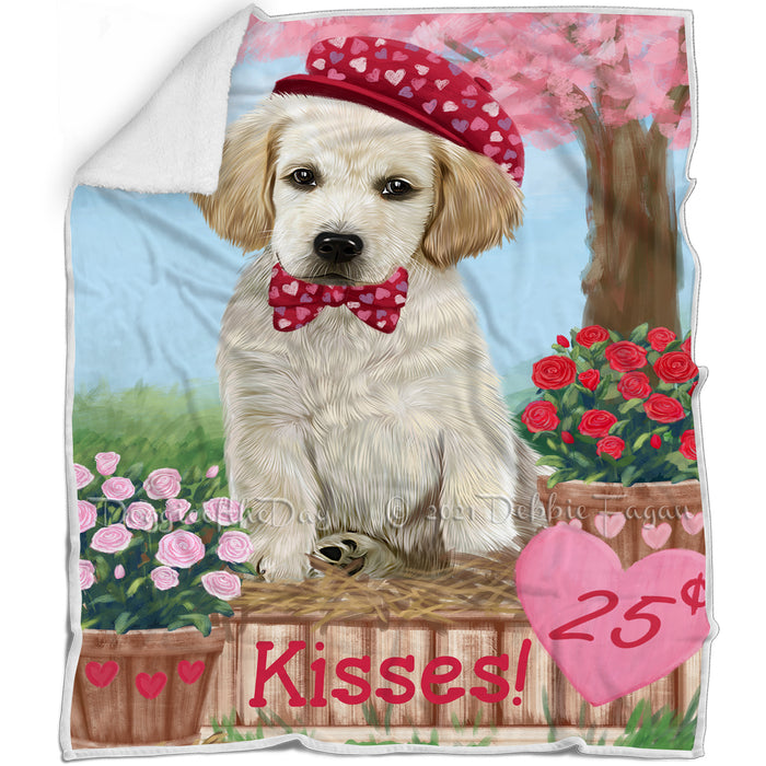 Rosie 25 Cent Kisses Labrador Retriever Dog Blanket BLNKT123051
