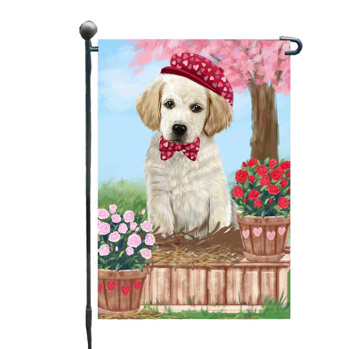 Personalized Rosie 25 Cent Kisses Labradors Dog Custom Garden Flag GFLG64735