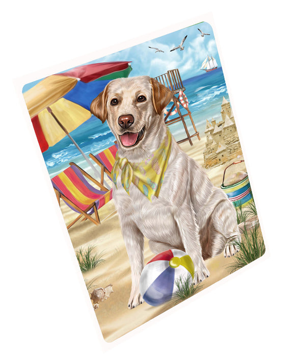 Pet Friendly Beach Labradors Dog Cutting Board - For Kitchen - Scratch & Stain Resistant - Designed To Stay In Place - Easy To Clean By Hand - Perfect for Chopping Meats, Vegetables, CA82526