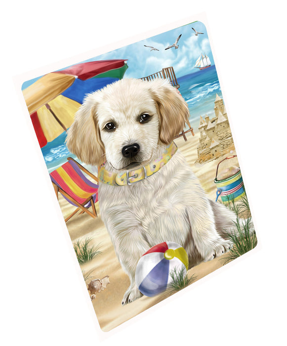 Pet Friendly Beach Labradors Dog Cutting Board - For Kitchen - Scratch & Stain Resistant - Designed To Stay In Place - Easy To Clean By Hand - Perfect for Chopping Meats, Vegetables, CA82528