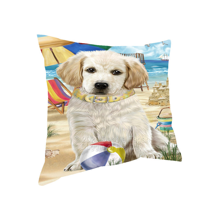 Pet Friendly Beach Labradors Dog Pillow with Top Quality High-Resolution Images - Ultra Soft Pet Pillows for Sleeping - Reversible & Comfort - Ideal Gift for Dog Lover - Cushion for Sofa Couch Bed - 100% Polyester, PILA91687