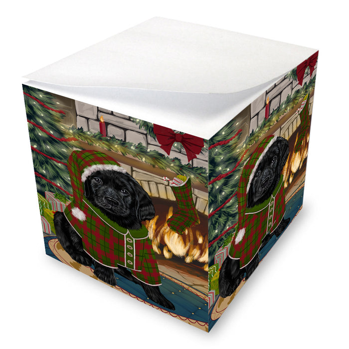 The Stocking was Hung Labrador Dog Note Cube NOC53695