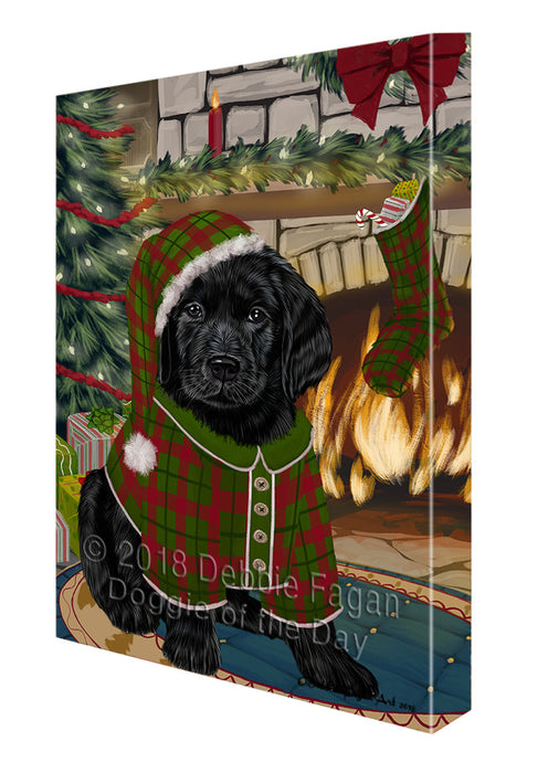 The Stocking was Hung Labrador Dog Canvas Print Wall Art Décor CVS118070