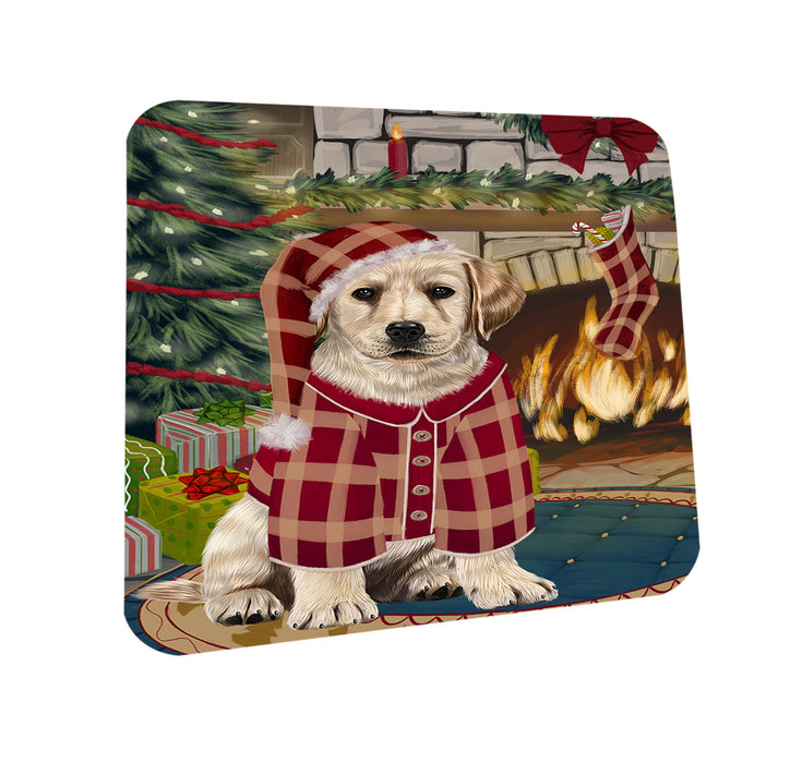 The Stocking was Hung Labrador Dog Coasters Set of 4 CST55308