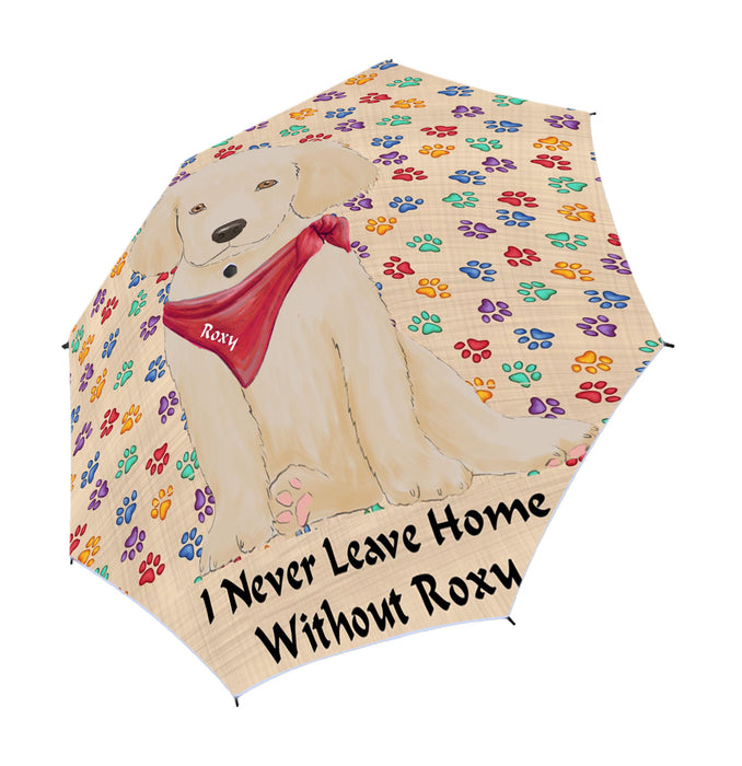 Custom Pet Name Personalized I never Leave Home Labrador Dog Semi-Automatic Foldable Umbrella