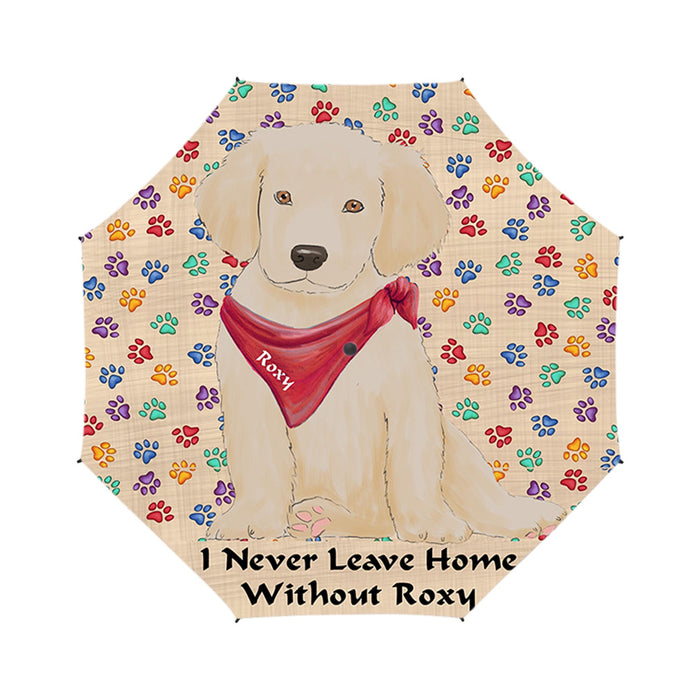 Custom Pet Name Personalized I never Leave Home Labrador Dog Semi-Automatic Foldable Umbrella