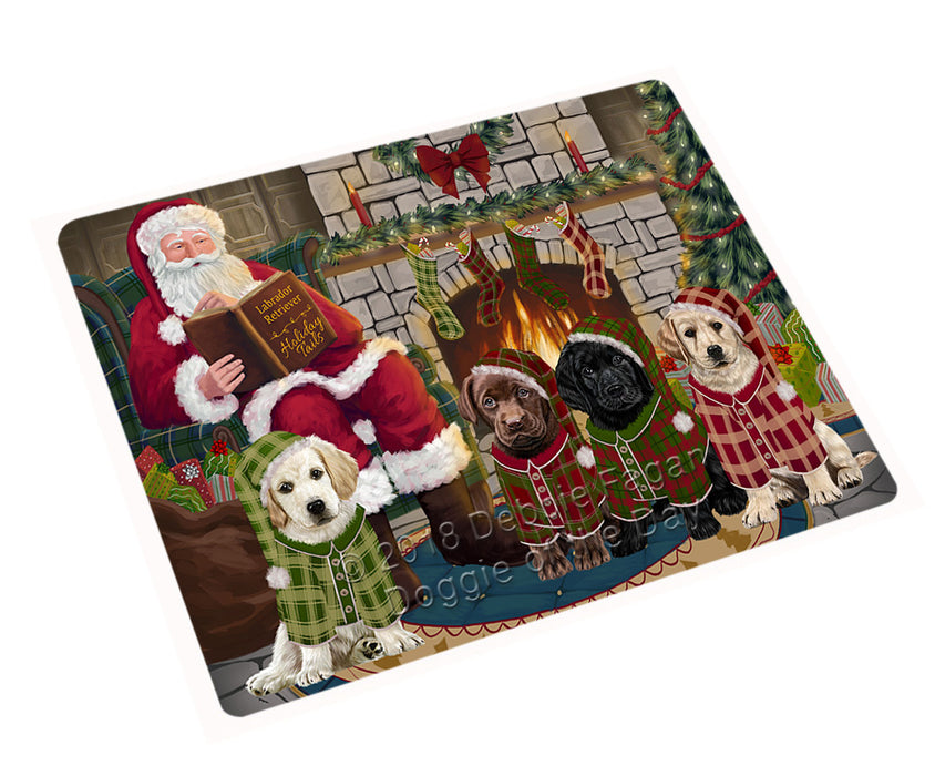 Christmas Cozy Holiday Tails Labradors Dog Cutting Board C70539