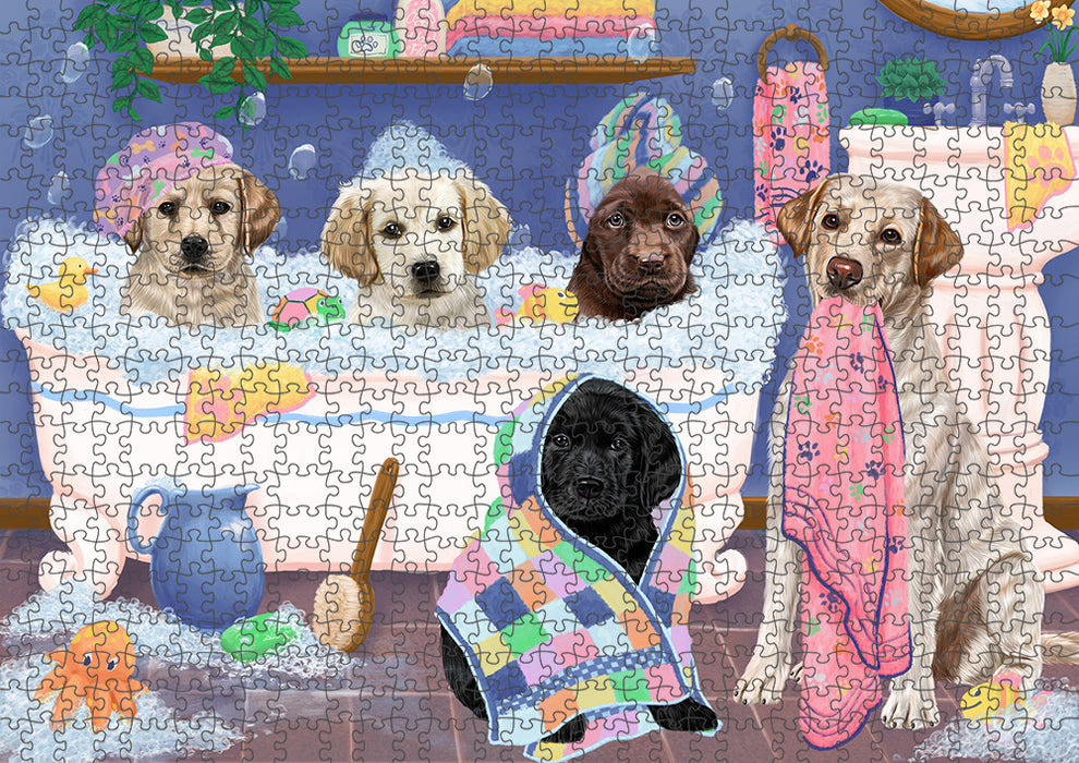 Rub A Dub Dogs In A Tub Labradors Dog Puzzle  PUZL95396