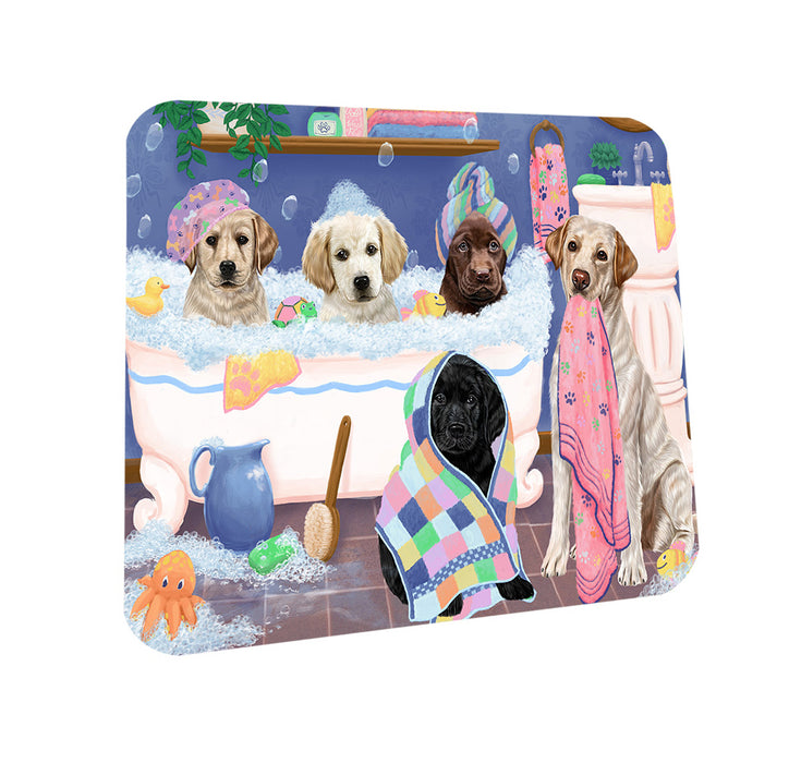 Rub A Dub Dogs In A Tub Labradors Dog Coasters Set of 4 CST56757