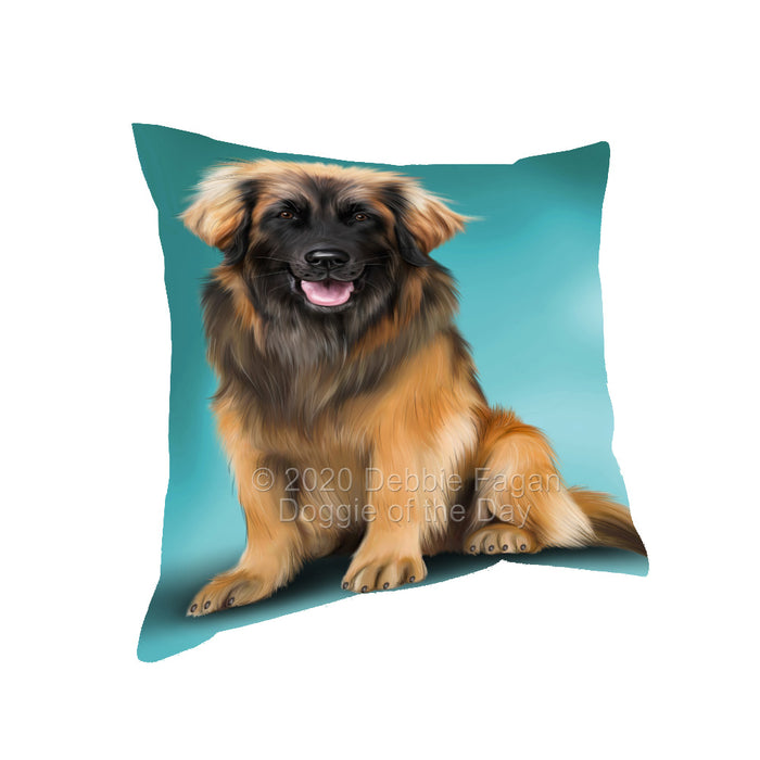 Leonberger Dog Pillow with Top Quality High-Resolution Images - Ultra Soft Pet Pillows for Sleeping - Reversible & Comfort - Ideal Gift for Dog Lover - Cushion for Sofa Couch Bed - 100% Polyester