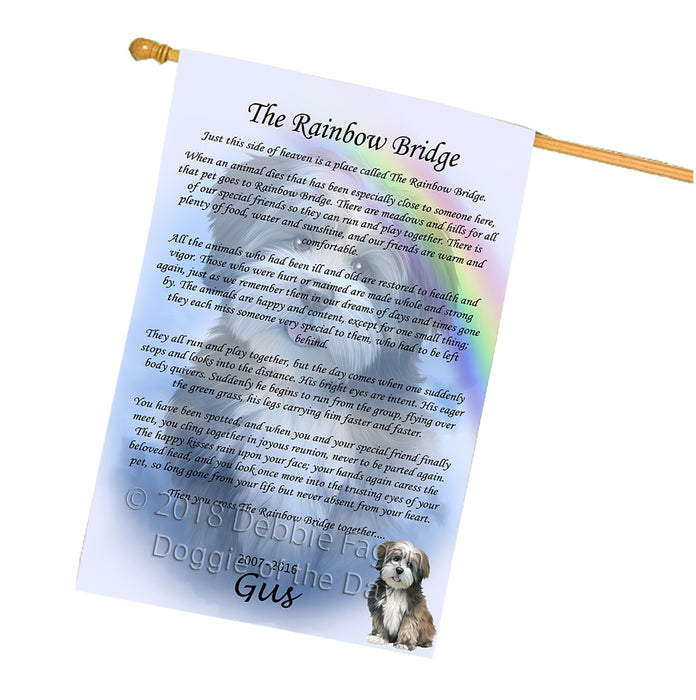 Rainbow Bridge Lhasa Apso Dog House Flag FLG56342