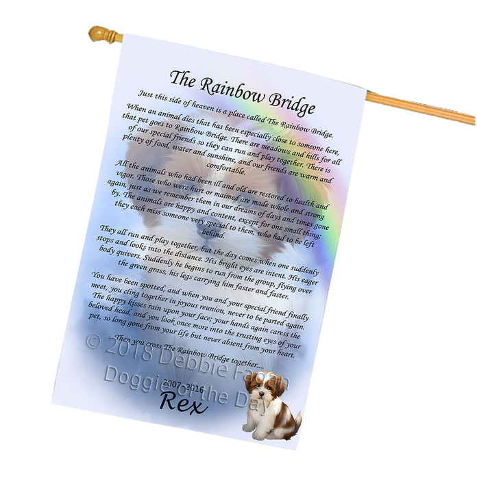 Rainbow Bridge Lhasa Apso Dog House Flag FLG56343