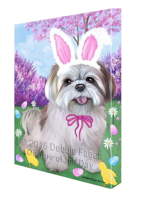 Lhasa Apsos Dog Easter Holiday Canvas Wall Art CVS58179