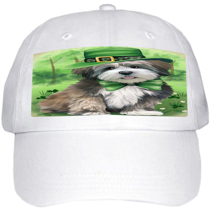 St. Patricks Day Irish Portrait Lhasa Apso Dog Ball Hat Cap HAT50220