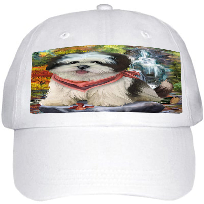 Scenic Waterfall Lhasa Apso Dog Ball Hat Cap HAT52179