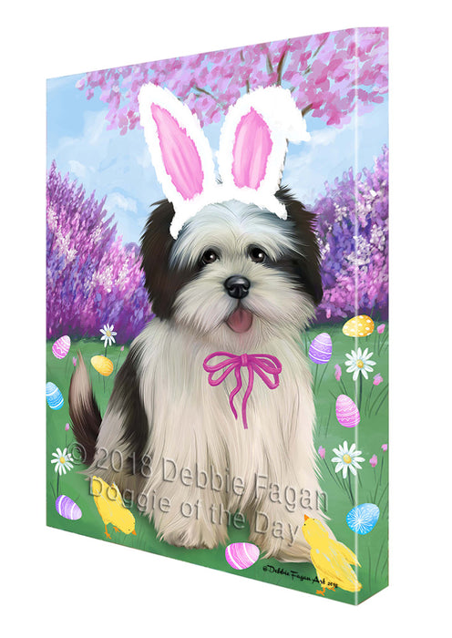 Lhasa Apso Dog Easter Holiday Canvas Wall Art CVS58197