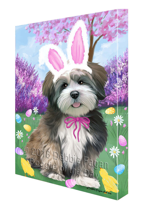 Lhasa Apso Dog Easter Holiday Canvas Wall Art CVS58215