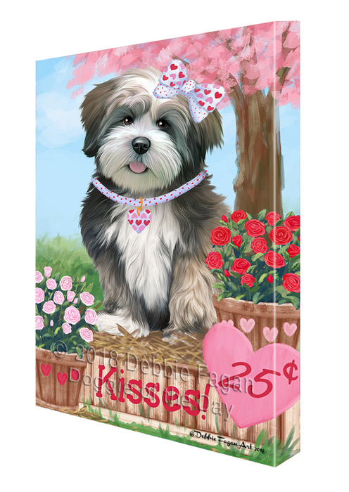 Rosie 25 Cent Kisses Lhasa Apso Dog Canvas Print Wall Art Décor CVS125864