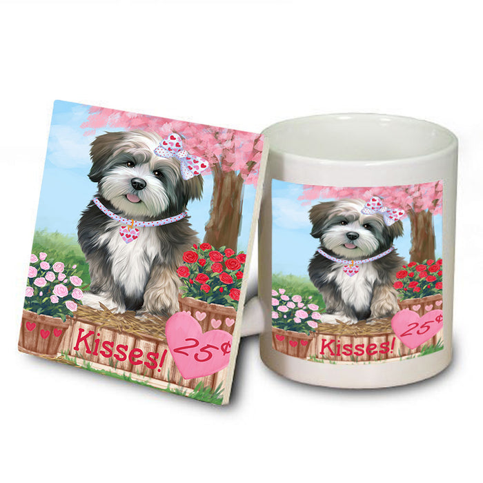 Rosie 25 Cent Kisses Lhasa Apso Dog Mug and Coaster Set MUC55952