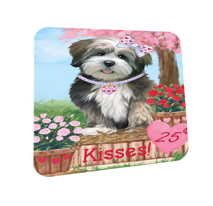 Rosie 25 Cent Kisses Lhasa Apso Dog Coasters Set of 4 CST55918