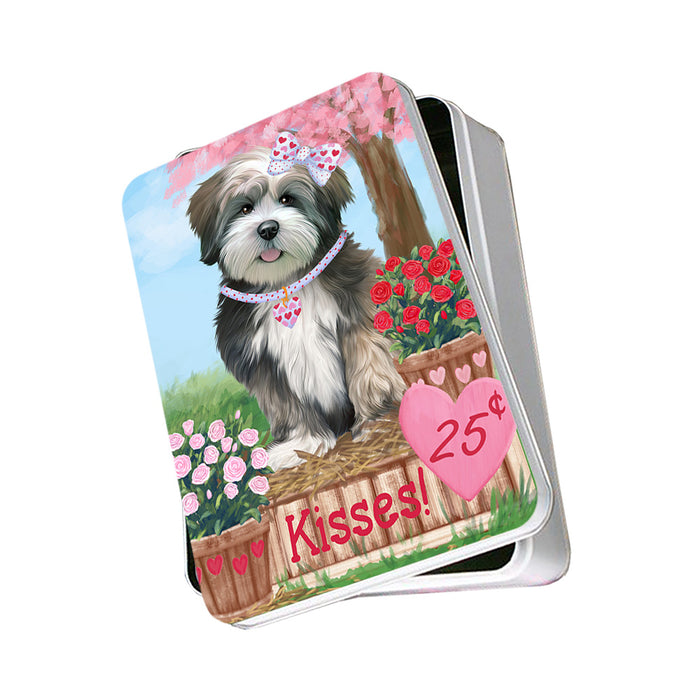 Rosie 25 Cent Kisses Lhasa Apso Dog Photo Storage Tin PITN55903