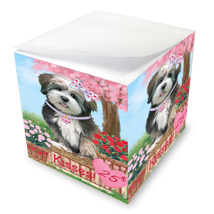 Rosie 25 Cent Kisses Lhasa Apso Dog Note Cube NOC54032