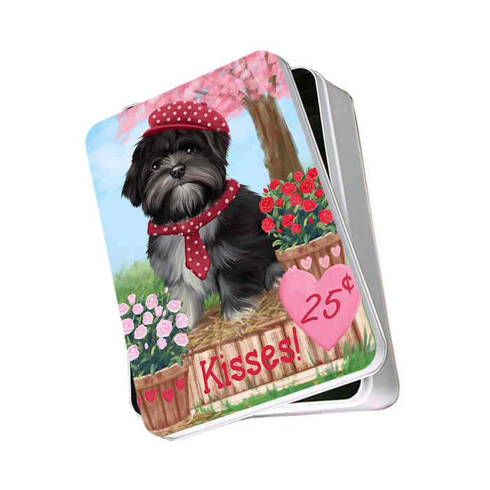Rosie 25 Cent Kisses Lhasa Apso Dog Photo Storage Tin PITN55904