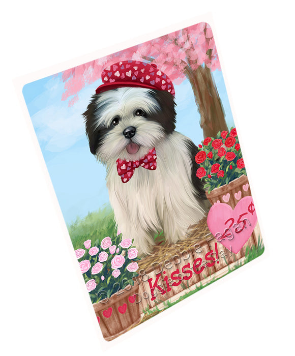 Rosie 25 Cent Kisses Lhasa Apso Dog Magnet MAG73023 (Small 5.5" x 4.25")