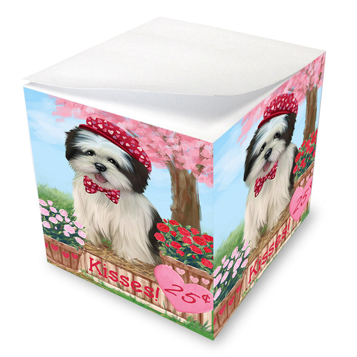 Rosie 25 Cent Kisses Lhasa Apso Dog Note Cube NOC54034