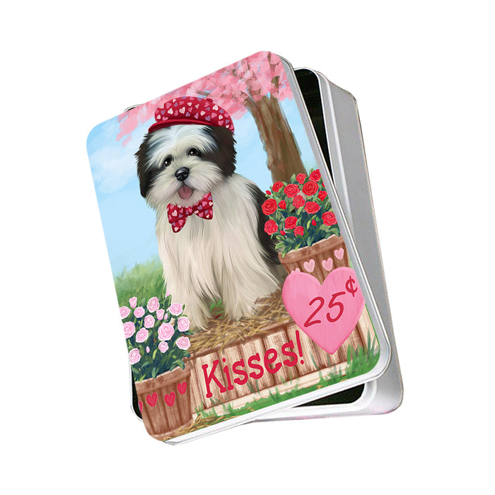 Rosie 25 Cent Kisses Lhasa Apso Dog Photo Storage Tin PITN55905