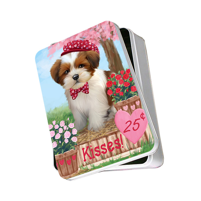 Rosie 25 Cent Kisses Lhasa Apso Dog Photo Storage Tin PITN55906