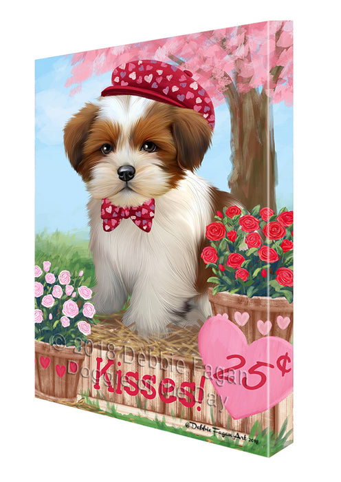 Rosie 25 Cent Kisses Lhasa Apso Dog Canvas Print Wall Art Décor CVS125891