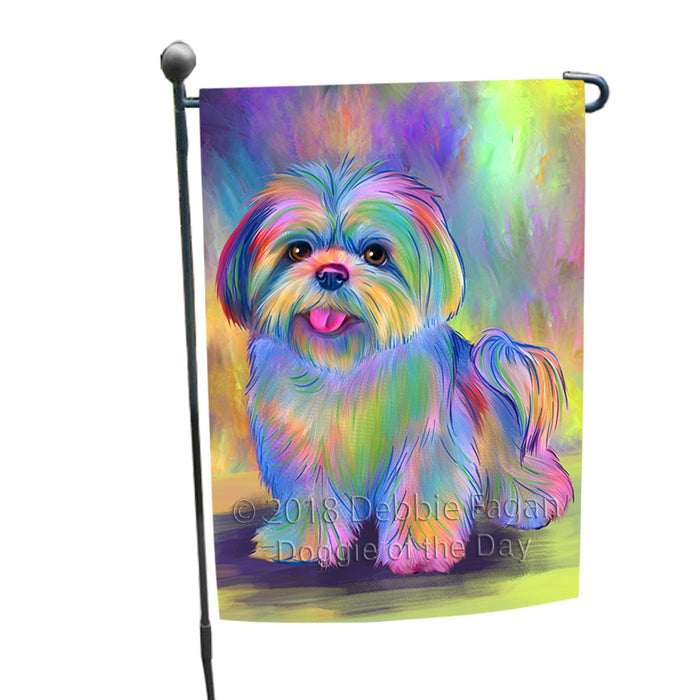 Paradise Wave Lhasa Apso Dog Garden Flag GFLG57346