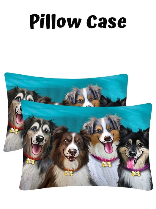 Add Your PERSONALIZED PET Painting Portrait on Pillow Case