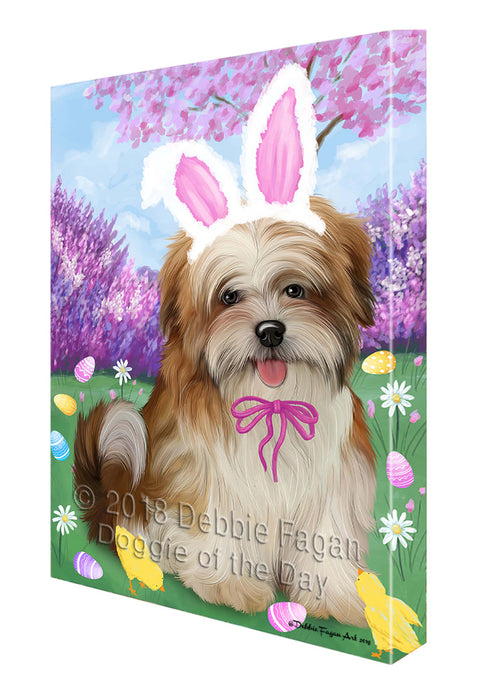 Malti Tzu Dog Easter Holiday Canvas Wall Art CVS58296