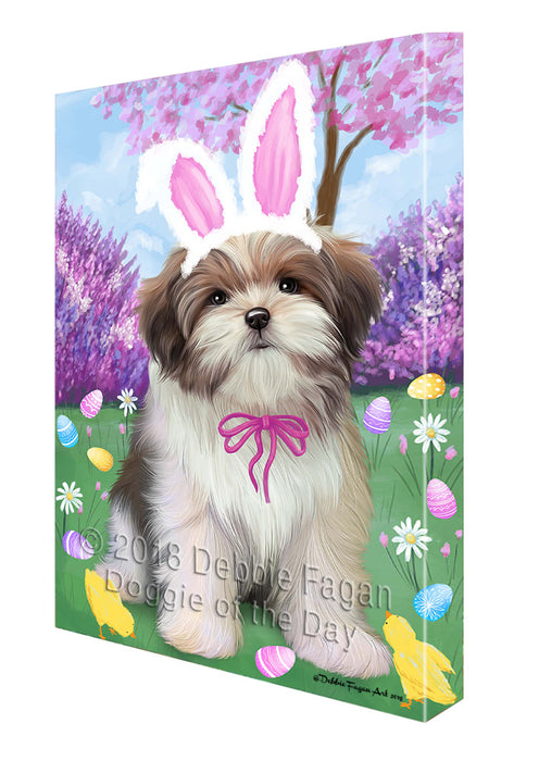 Malti Tzu Dog Easter Holiday Canvas Wall Art CVS58314