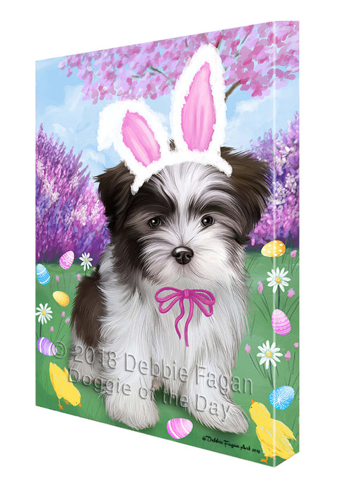 Malti Tzu Dog Easter Holiday Canvas Wall Art CVS58323